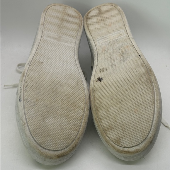 Jorge Bischoff Crystal White/Black Polka Dot Sneakers Shoes **Size 37/US 6**🌺🌺 - Picture 8 of 11